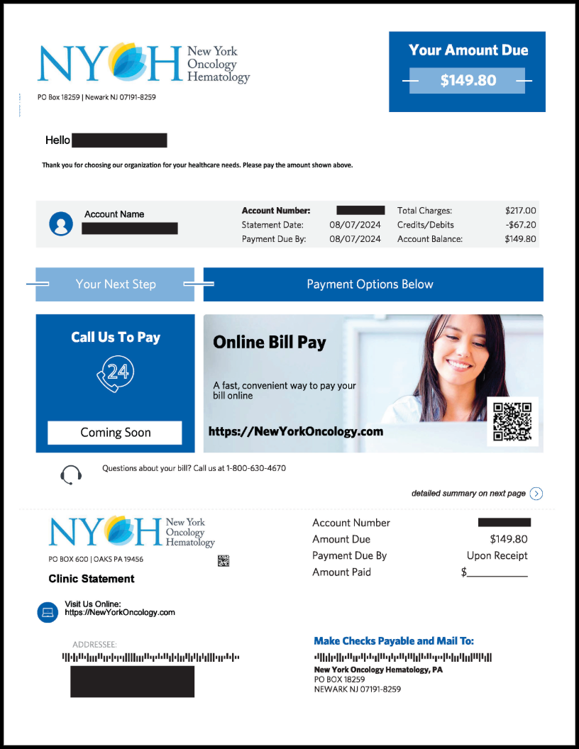 NYOH Billing Statement-2