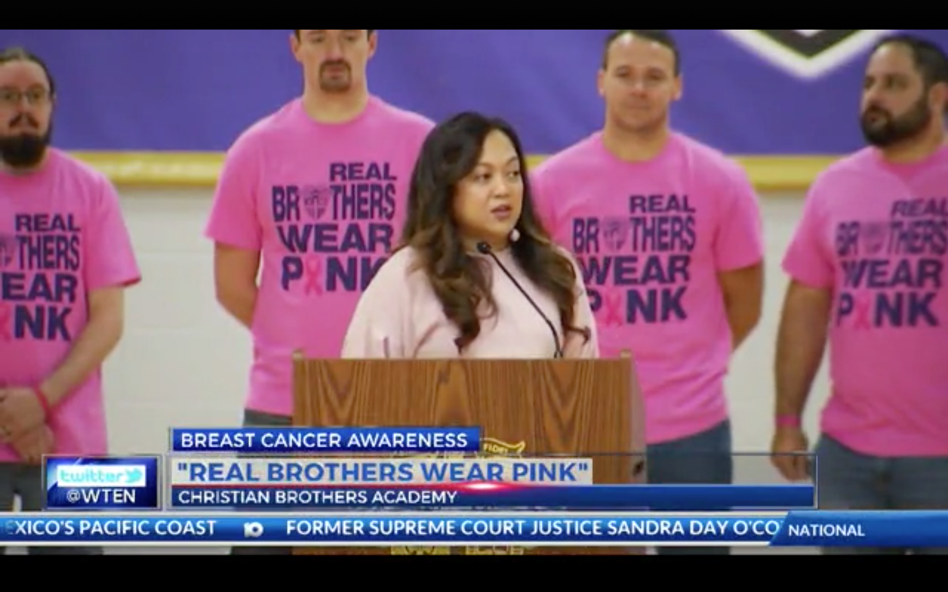 Dr. De Jesus at CBA's Real Brothers Wear Pink Event